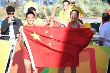 [리우 올림픽]中, 육상 남자 20km 경보 金,銀메달